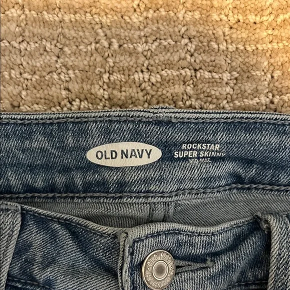 Distressed Light Blue Women's Jeans - Picture 2 of 3